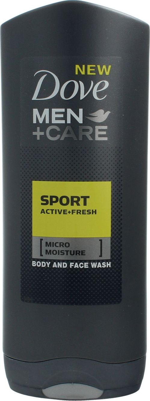 Dove  Zel pod prysznic Men + Care Micro Moisture Body And Face Wash Active Fresh 400ml 8717163634615 (8717163634615) kosmētika ķermenim