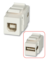 USB A/B Doppelkuppl. Keystone  Keystone Modul fur Wanddosen kabelis datoram