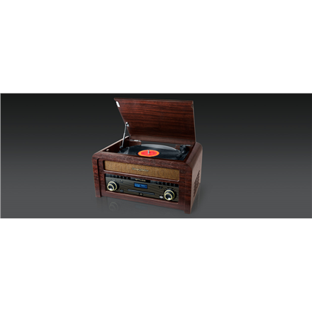 Muse DAB/DAB+ Turntable Micro System MT-115 DAB 3 speeds, USB port, AUX in magnetola