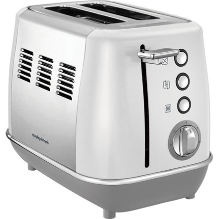 Morphy richards Toaster Evoke 224409 Power 850 W, Number of slots 2, Housing material Stainless steel, White with stainless steel 5011832061 Tosteris