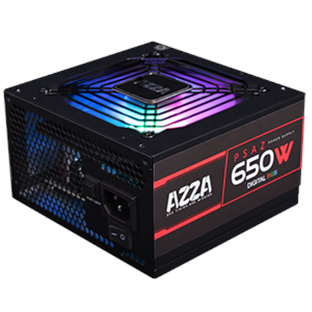 AZZA PSAZ-650W-RGB Black 4712839557254 Datora korpuss
