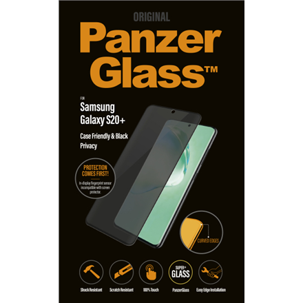 PanzerGlass Samsung Galaxy S20+ CF Black Privacy 5711724172205 aizsardzība ekrānam mobilajiem telefoniem