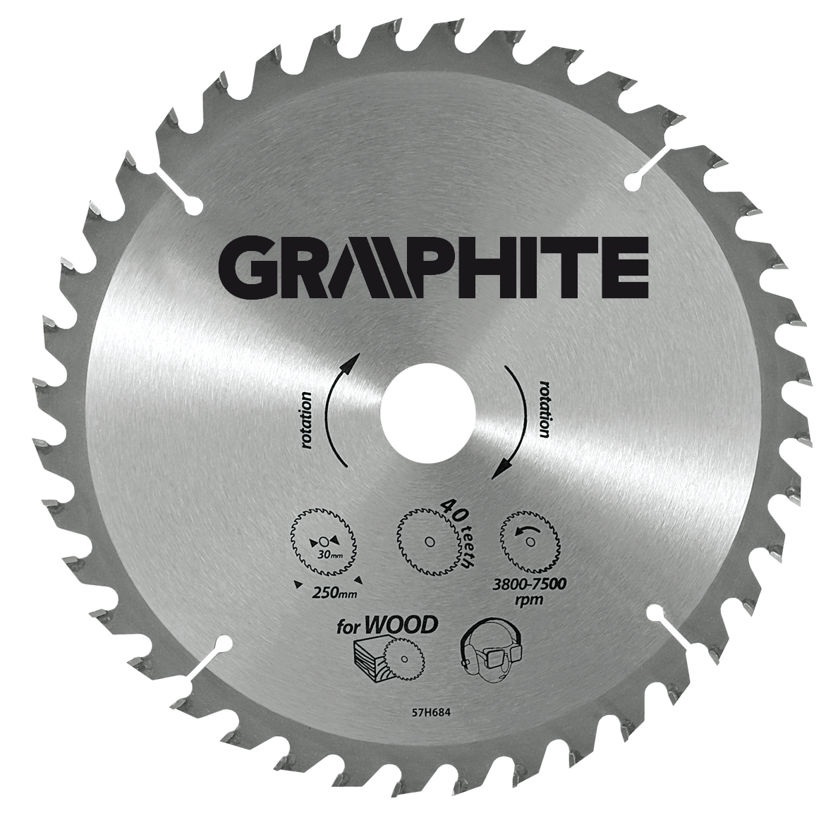 Graphite Pila tarczowa 216x30x3,2mm 48z. - 57H680 57H680 (5902062576804) Elektriskais zāģis