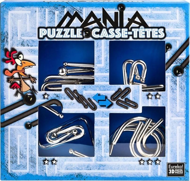 G3 Lamiglowki metalowe 4 szt Puzzle mania niebieski 326850 (5425004732033) galda spēle