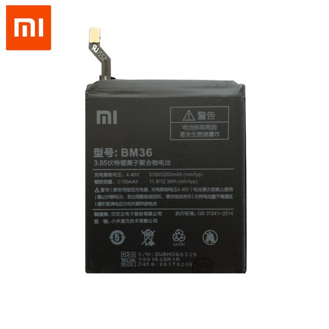 Xiaomi BM36 Oriģināla Baterija Mobilajam Telefonam Xiaomi Mi 5S 3180 mAh (OEM) akumulators, baterija mobilajam telefonam