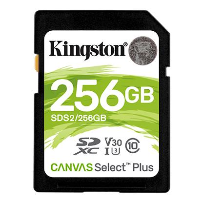 KINGSTON 256GB SDXC Canvas Select Plus atmiņas karte