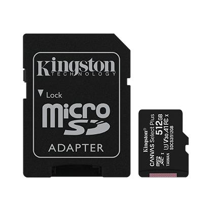 KINGSTON 512GB micSDXC Canvas SelectPlus atmiņas karte