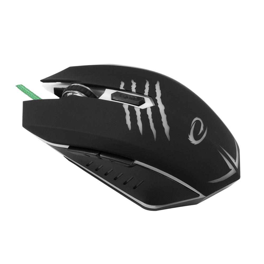 ESPERANZA EGM209G WIRED 6D GAMING OPTICAL MOUSE USB MX209 - CLAW - GREEN Datora pele