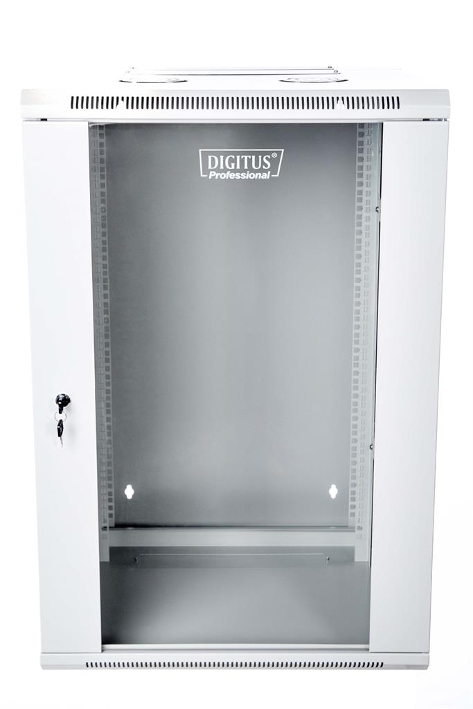 DIGITUS Wallmount cabinet 12U, double section, 600x6000mm, grey RAL 7035 Serveru aksesuāri