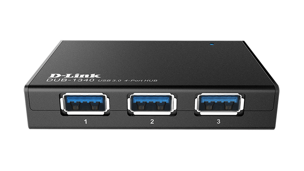 D-Link 4-Port Superspeed USB 3.0 HUB aksesuārs portatīvajiem datoriem