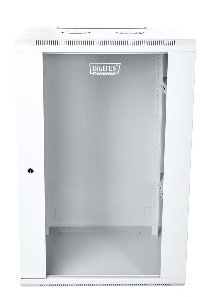 DIGITUS Wallmount cabinet 18U, 600x600mm, grey RAL 7035 Serveru aksesuāri