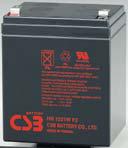 CSB rechargeable battery HR 1221W F2 12V/5.1Ah UPS aksesuāri