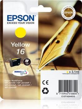 Epson ink cartridge yellow DURABrite Ultra T 162     T 1624 kārtridžs