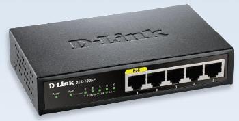 D-Link 5-Port Fast Ethernet PoE Desktop Switch, 1 PoE port max. 15.4 W komutators