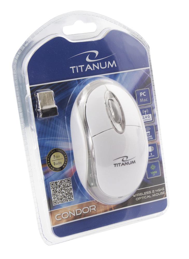 TITANUM TM120W Wireless Optical Mouse 3D | 2.4 GHz| 1000 DPI| 3D| - CONDOR Datora pele