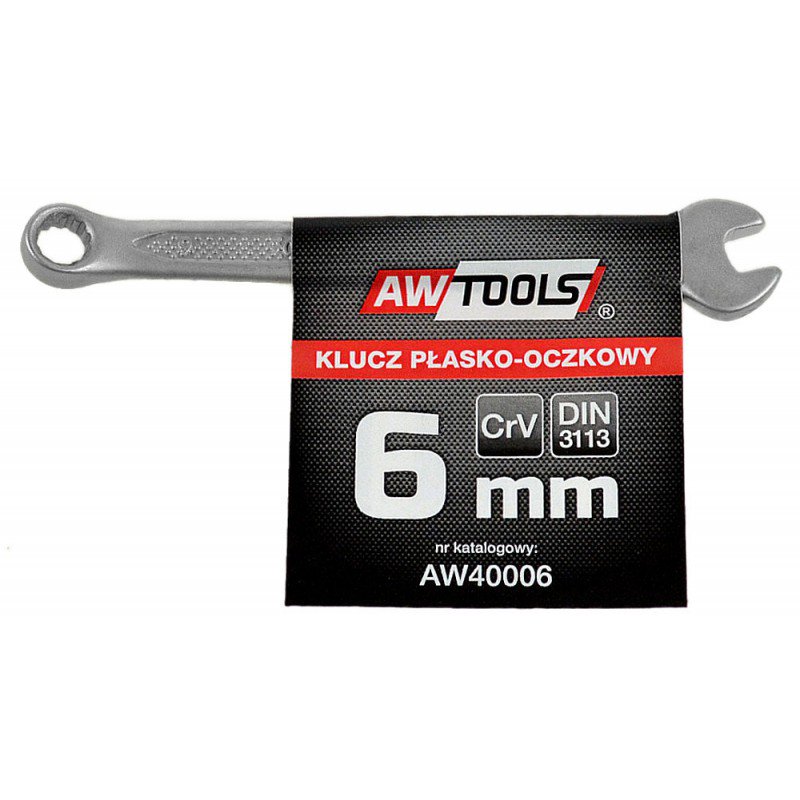 AWTools Klucz plasko-oczkowy 6mm (AW40006) AW40006 (5902198743002)