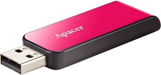 Pendrive Apacer AH334, 32 GB  (AP32GAH334P-1) AP32GAH334P-1 (4712389910547) USB Flash atmiņa