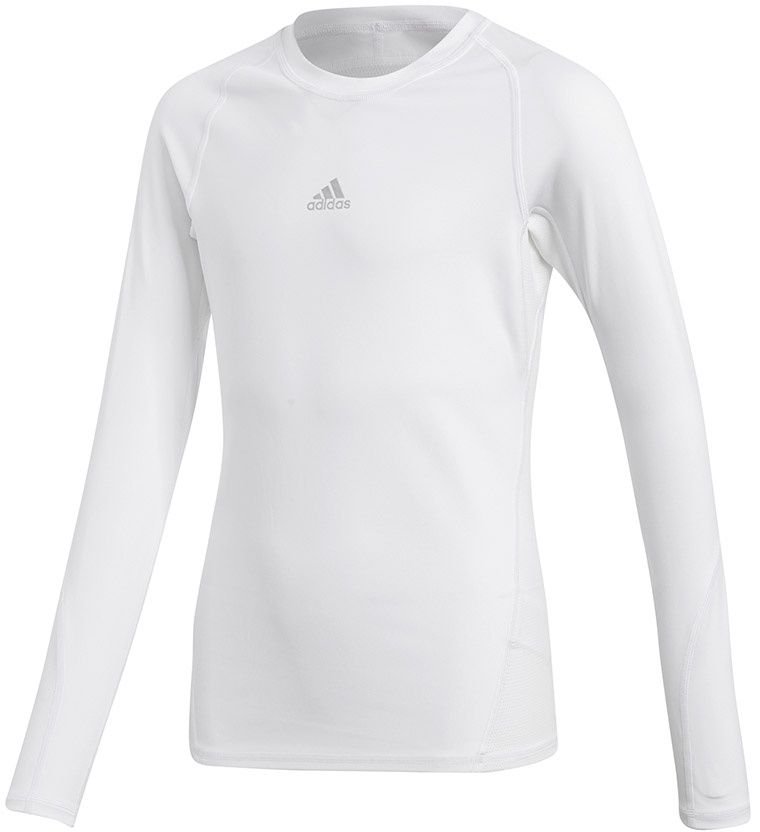 Adidas Koszulka juniorska ASK LS Tee Y biala r. 128 cm (CW7325) CW7325 (4059811052759)