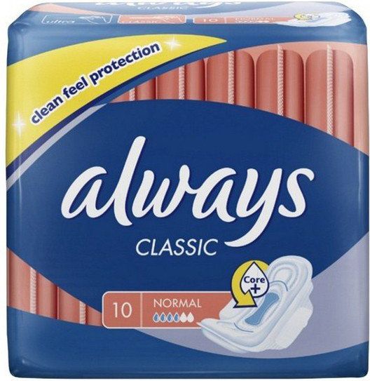 Always Classic Normal Podpaski ze skrzydelkami 10 szt 419275 (4015400259275) kosmētika ķermenim