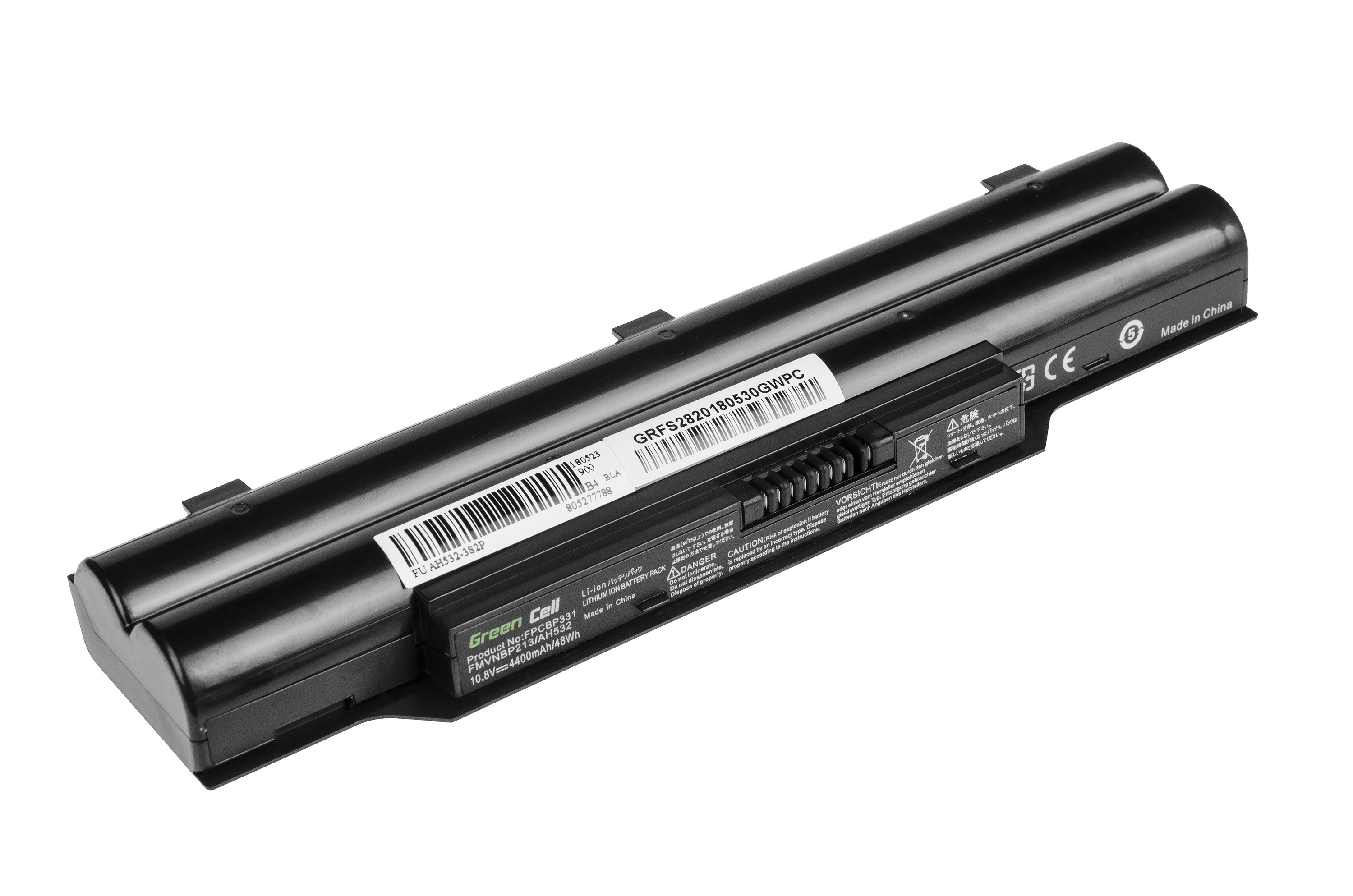 Green Cell Battery for Fujitsu Lifebook A532 AH532 / 11,1V 4400mAh akumulators, baterija portatīvajiem datoriem