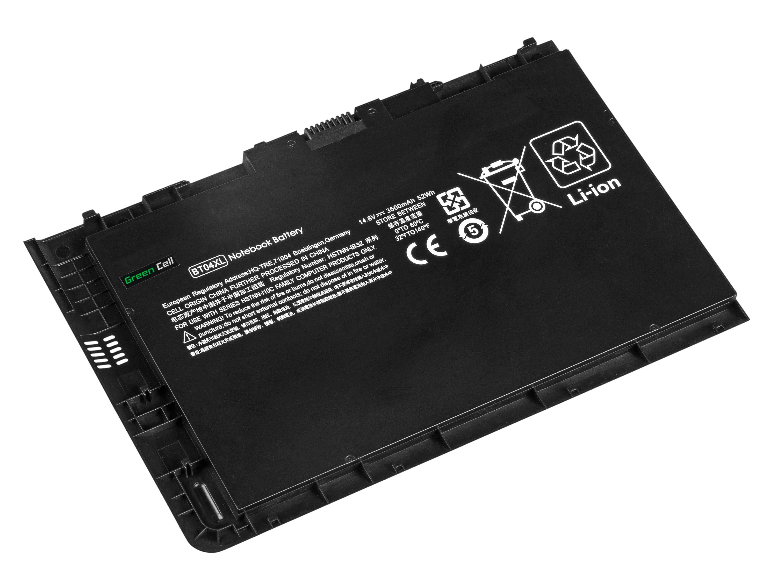 Green Cell Battery for HP EliteBook Folio 9470m 9480m / 14,8V 3500mAh akumulators, baterija portatīvajiem datoriem