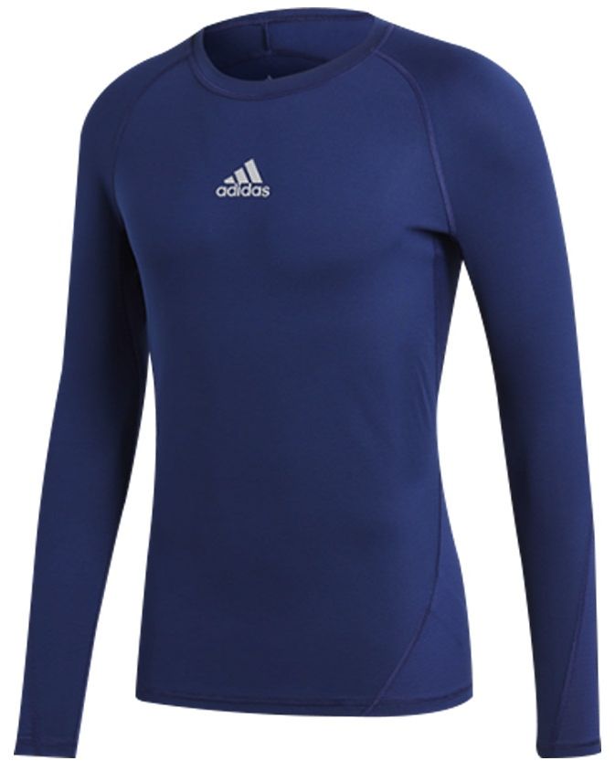 Adidas Koszulka juniorska ASK LS Tee Y niebieska r. 128 cm (CW7322) CW7322 (4059811035295)