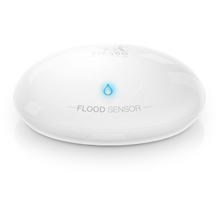 Fibaro Flood Sensor  FGBHFS-101 White, Bluetooth wireless, The accessory alarms about flooding. Along with detecting flooding, the accessory