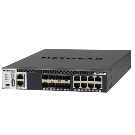 Netgear M4300-8X8F MANAGED SWITCH Stackable 8x10G and 8xSFP+ (XSM4316S) komutators