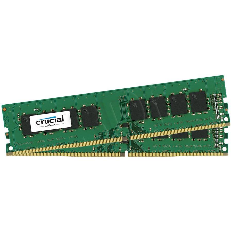 Crucial 2x4GB 2400MHz DDR4 CL17 Unbuffered DIMM operatīvā atmiņa
