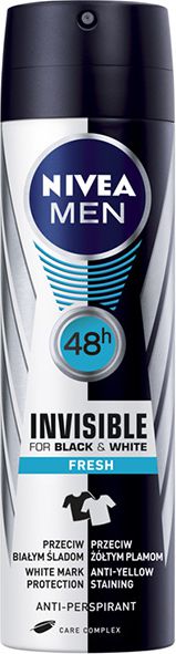 Nivea Dezodorant INVISIBLE FRESH spray meski 150ml 0185974 (5900017055671)