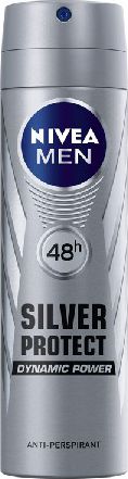 Nivea Dezodorant SILVER PROTECT DYNAMIC POWER spray meski 150ml 0182959 (4005808733828)
