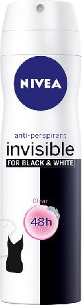 Nivea Dezodorant INVISIBLE CLEAR spray damski 150ml 0182237 (4005808729685)