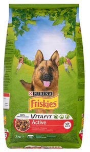 Nestle FRISKIES DOG 3kg DRY ACTIVE barība suņiem