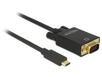 Cable USB-C -> VGA      M/M 2m USB kabelis