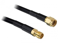 Delock Antenna Cable RP-SMA Plug > RP-SMA Jack CFD200 10 m Low Loss kabelis, vads