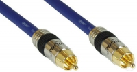 InLine Cinch Kabel AUDIO, vergoldete Stecker, 1x Cinch - 2m kabelis video, audio