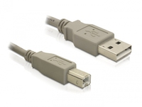 Kabel USB Delock A-B, M-M, 3.0 m, Balts (82216) USB kabelis