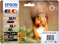 Epson Multipack Claria Photo HD T 378/478 XL (6 colors)   T 379D kārtridžs