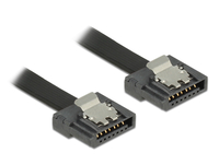 DeLOCK FLEXI - SATA- Cable - Serial ATA 150/300/600 - 7- pines SATA (M) - 7- pines SATA (M) - 30cm - black kabelis datoram
