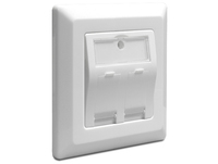 Wall Outlet Keystone     (2 ports) White kabelis, vads