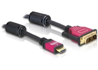 Delock High Speed HDMI Cable - HDMI A male > DVI male 3 m kabelis video, audio
