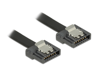 DeLOCK FLEXI - SATA- Cable - Serial ATA 150/300/600 - 7- pines SATA (M) - 7- pines SATA (M) - 50cm - black kabelis datoram