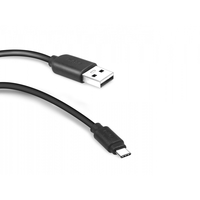 Travel Data cable USB 2.0 to Type C for mobile phones and smartphone, Length 1,5 m, black color USB kabelis