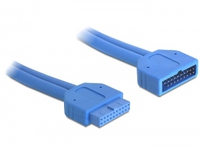 USB3.0 Verl. Delock Pinheader 19Pin -> 19pin St/Bu 0.45m kabelis datoram