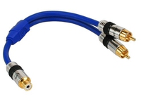 InLine 89927P 1x RCA F 2x RCA M Blau Kabelschnittstellen-/adapter (89927P) adapteris