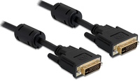 Delock  DVI(24+5) -> DVI(24+5) ma/ma 1m Black kabelis video, audio