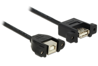 USB Kabel Delock B -> A Bu/Bu 0.25m Einbau USB kabelis