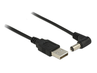 Stromkabel Delock USB A -> DC 5,5 x 2,1mm St 90  1.50m USB kabelis