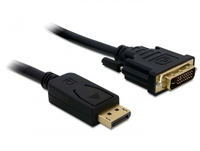Delock Cable Displayport 1.2 male to DVI 24+1 male 5 m kabelis video, audio