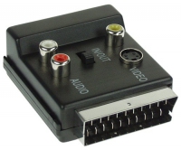 Adapter AV InLine Eurozlacze na 3x Cinch + S-VHS (89959) adapteris